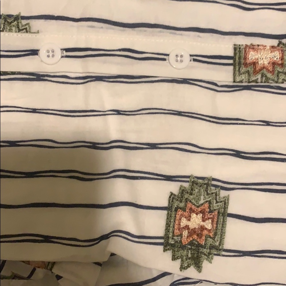 LAST 2️⃣ 🌻Off White/Navy Stripe Dress🌻 - Picture 3 of 3
